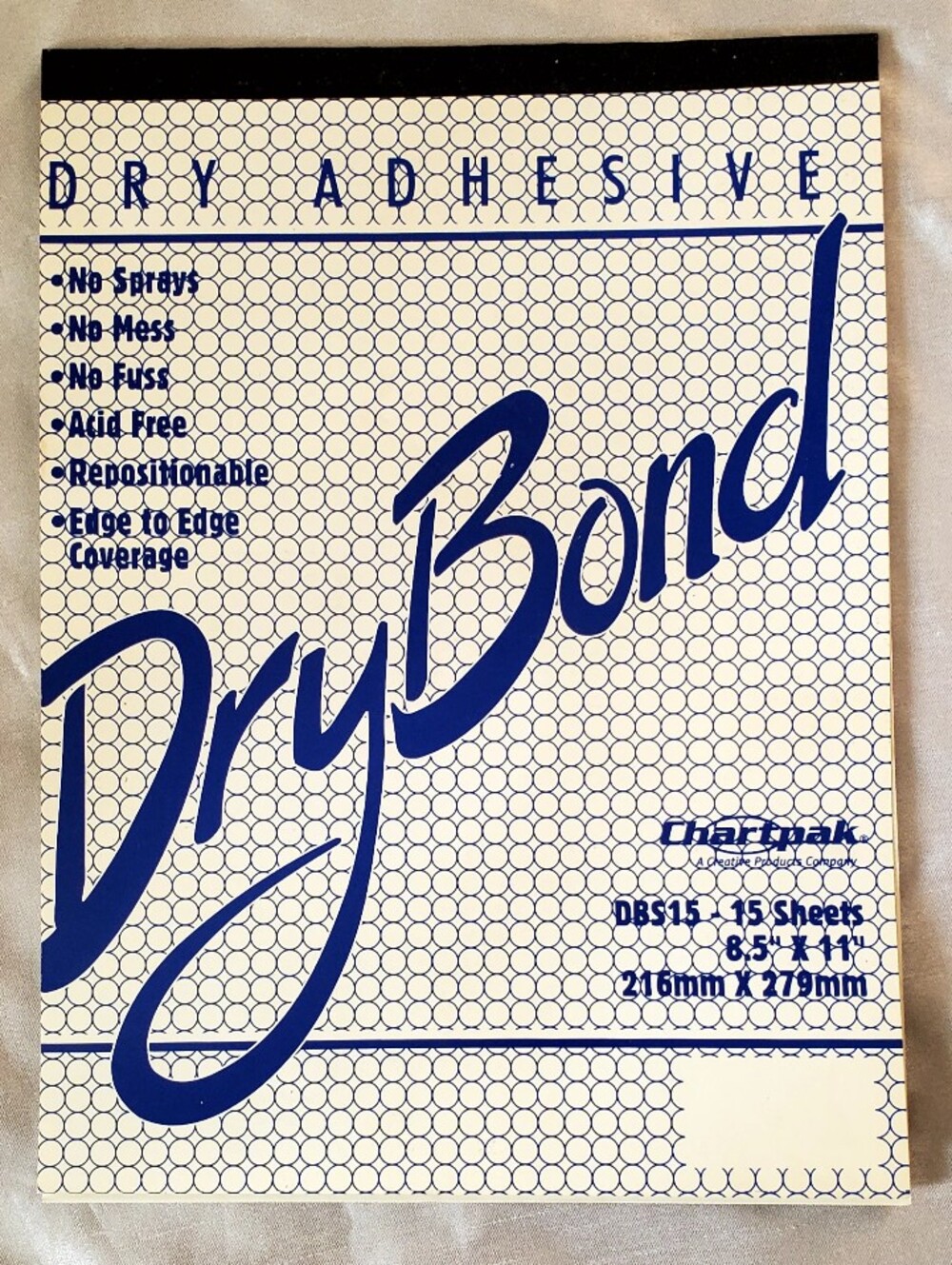 DryBond Dry Adhesive Sheets - Blue on White
